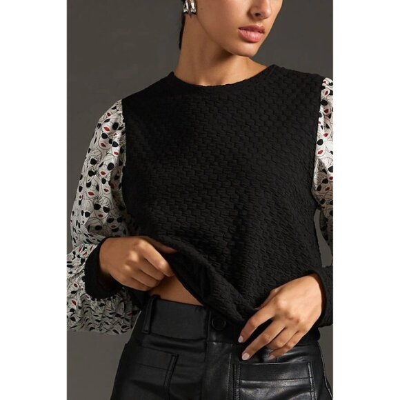 Anthropologie Porridge Textured Sweatshirt - Picture 6 of 15